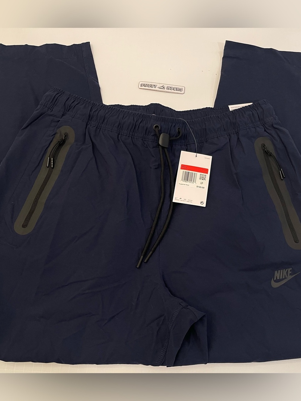 Nike Tech Woven Track Pants Joggers Navy Blue